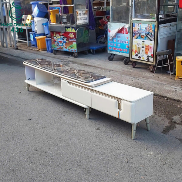 ke tivi cu 2m4x48cm mat gia da thiet ke 2 ngan keo 3