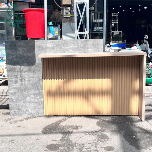 Quầy Lễ Tân Cũ 2M1X1M2 Vân Gỗ Màu Xám