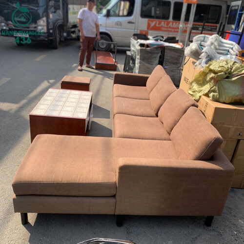 sofa chu l cu 2m85x1m65 boc vai nau kem ghe don 5