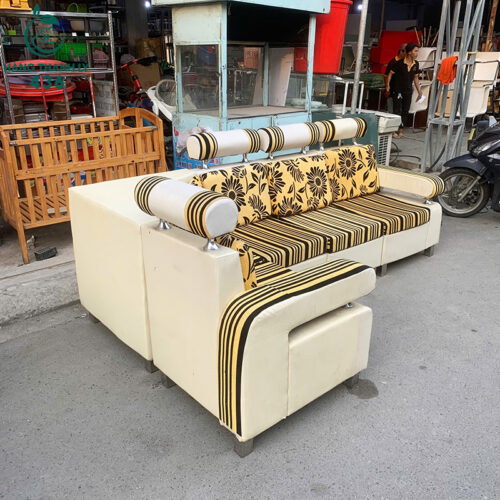 sofa cu chu l phoi mau kem den hoa tiet hoa noi bat 2