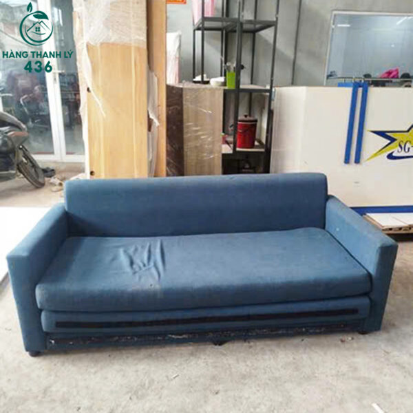 Sofa Cũ Vải Màu Xanh Đa Năng Tiết Kiệm Diện Tích