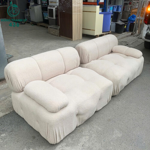 Sofa Đơn Cũ Bọc Đệm Màu Kem Êm Ái 2 sofa don cu boc vai mau kem sang trong 4
