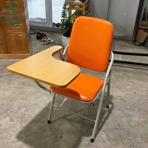 Thanh Lý Ghế Học Sinh Liền Bàn Mặt Gỗ Màu Vàng Mới 99%