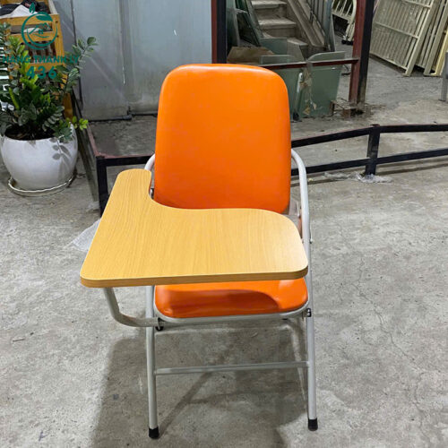 Thanh Lý Ghế Học Sinh Liền Bàn Mặt Gỗ Màu Vàng Mới 99%