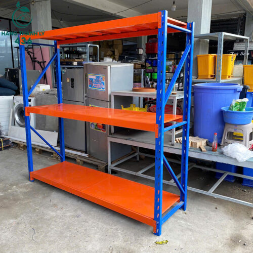 Thanh Lý Kệ Để Hàng 2MX2M10X60CM Màu Xanh Phối Cam Mới 99% 3 thanh ly ke de hang 2mx2m10x60cm mau xanh phoi cam moi 99 1