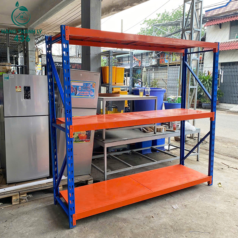 Thanh Lý Kệ Để Hàng 2MX2M10X60CM Màu Xanh Phối Cam Mới 99% thanh-ly-ke-de-hang-2mx2m10x60cm-mau-xanh-phoi-cam-moi-99-4 Thanh Lý Kệ Để Hàng 2MX2M10X60CM Màu Xanh Phối Cam Mới 99%