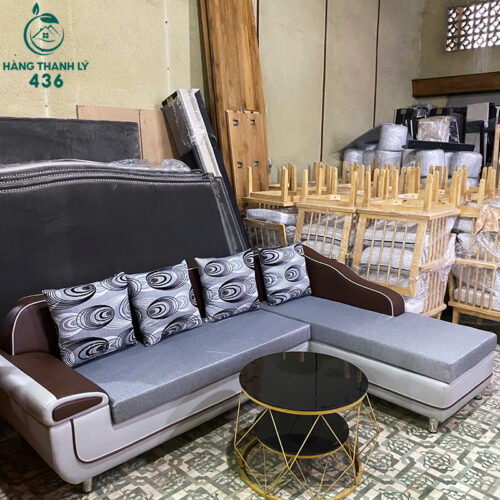 thanh ly sofa chu l boc dem phoi tay nau moi 99 4