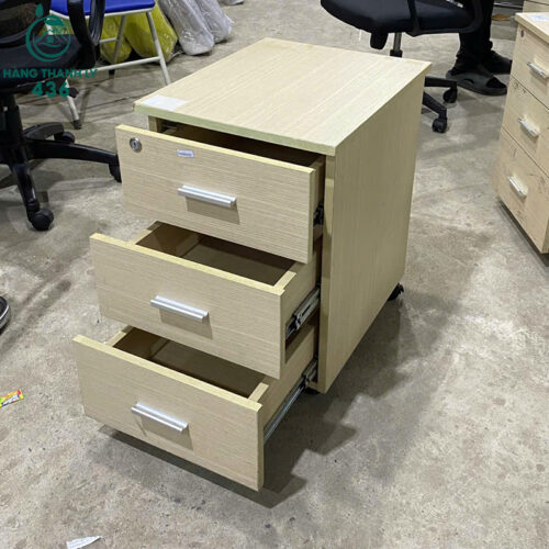 Tủ Cabin Cũ Màu Kem 3 Ngăn Tiện Lợi 4 Tủ Cabin Cũ Màu Vân Gỗ Tiện Lợi Bánh Xe Di Chuyển