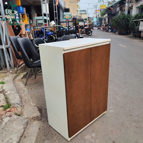 tu giay dep cu 63cmx92cmx37cm 2 canh go nhieu ngan tien loi 1