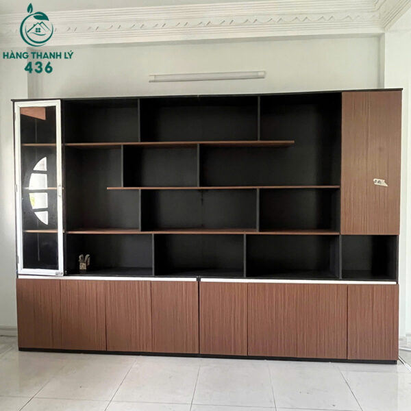 tu-ho-so-cu-2m4x3m5-mau-nau-den-ket-hop-ke-trang-tri (4) tu ho so cu 2m4x3m5 mau nau den ket hop ke trang tri 4