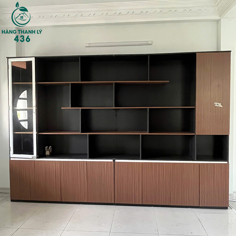 Tủ Hồ Sơ Cũ 2M4X3M5 Màu Nâu Đen Kết Hợp Kệ Trang Trí tu-ho-so-cu-2m4x3m5-mau-nau-den-ket-hop-ke-trang-tri-4 Tủ Hồ Sơ Cũ 2M4X3M5 Màu Nâu Đen Kết Hợp Kệ Trang Trí