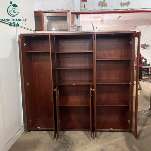 tu ho so cu 2mx1m85x45cm go mau nau nhieu ngan chua tai lieu 2