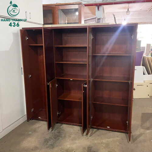 tu ho so cu 2mx1m85x45cm go mau nau nhieu ngan chua tai lieu 4