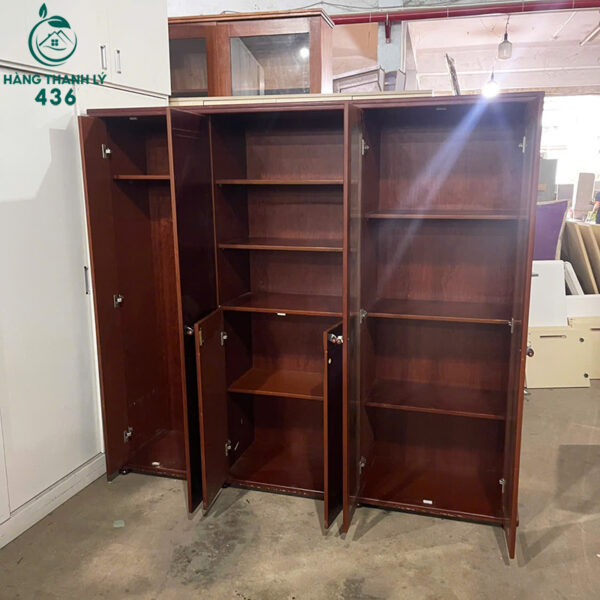 tu ho so cu 2mx1m85x45cm go mau nau nhieu ngan chua tai lieu 4