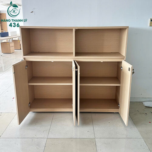Tủ Hồ Sơ Cũ 4 Cánh Kín Màu Vân Gỗ 3 tu ho so cu 4 canh kin mau van go 1
