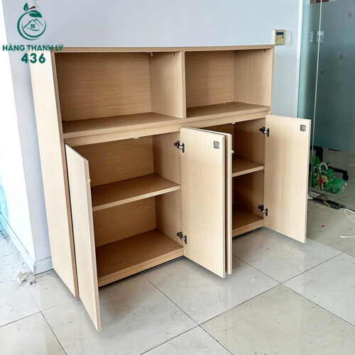 Tủ Hồ Sơ Cũ 4 Cánh Kín Màu Vân Gỗ 5 tu ho so cu 4 canh kin mau van go 4