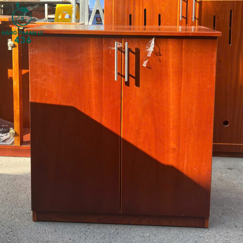 Tủ Hồ Sơ Cũ 75CMX80CM Hai Cánh Mở Màu Vân Gỗ Đỏ