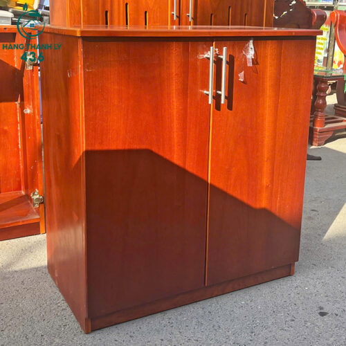 Tủ Hồ Sơ Cũ 75CMX80CM Hai Cánh Mở Màu Vân Gỗ Đỏ 3 Tủ Hồ Sơ Cũ 75CMX80CM Hai Cánh Mở Màu Vân Gỗ Đỏ