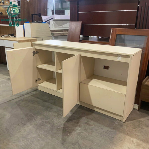 Tủ Hồ Sơ Cũ 1M5X80CM Màu Trắng Kem Đơn Giản