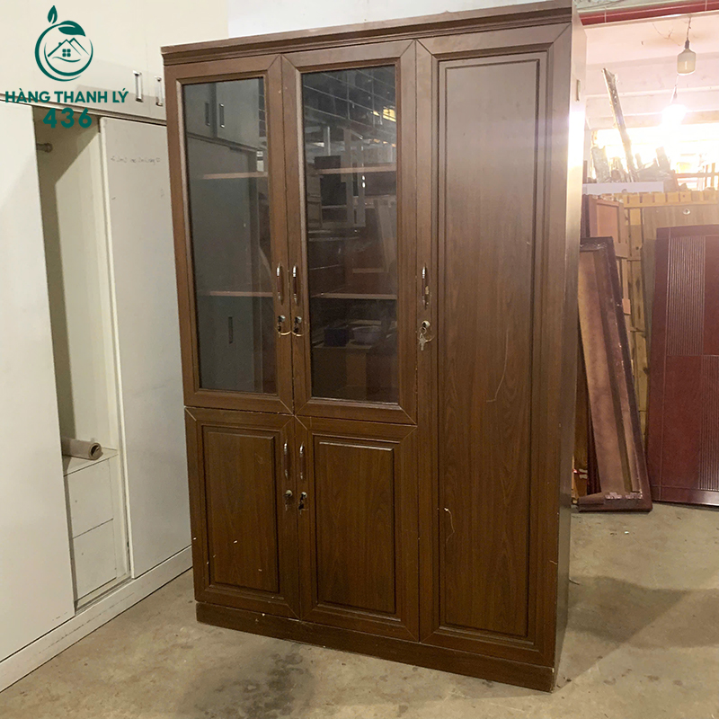 Tủ Hồ Sơ Cũ 1M4X2M2X50CM Vân Gỗ Nâu Kết Hợp Kính Quan Sát Dễ tu-ho-so-cu-van-go-nau-ket-hop-kinh-quan-sat-de-3 Tủ Hồ Sơ Cũ 1M4X2M2X50CM Vân Gỗ Nâu Kết Hợp Kính Quan Sát Dễ