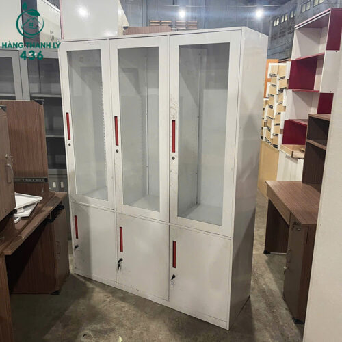 Tủ Hồ Sơ Sắt Cũ 1M3X1M8 3 Cánh Màu Trắng Hiện Đại 5 tu ho so sat cu 1m3x1m8 3 canh mau trang hien dai 3