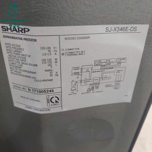 Tủ Lạnh Cũ Sharp Inverter Màu Xám Đen Dung Tích Lớn 2 Cánh 5 tu lanh cu sharp inverter mau xam den dung tich lon 2 canh 1