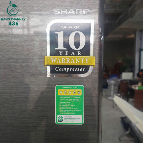 Tủ Lạnh Cũ Sharp Inverter Màu Xám Đen Dung Tích Lớn 2 Cánh 3 tu lanh cu sharp inverter mau xam den dung tich lon 2 canh 5