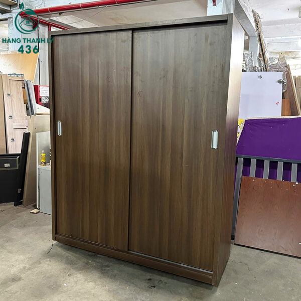 tu quan ao cu 1m6x2m mau van go nau canh cua lua 2