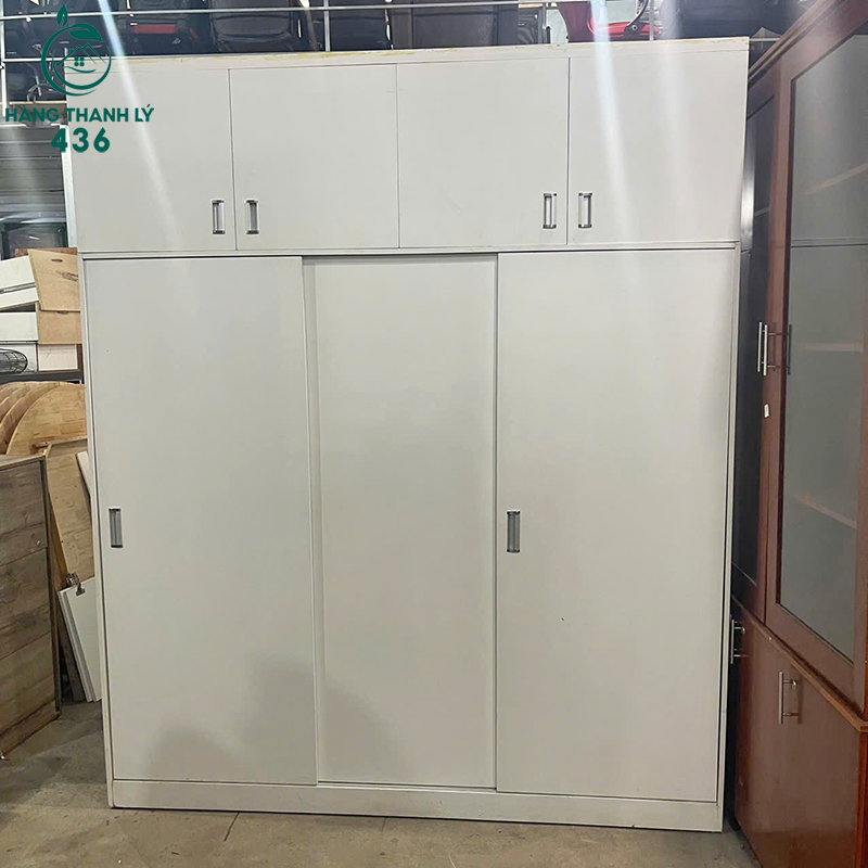 Tủ Quần Áo Cũ 2M2X2M6 Màu Trắng Thiết Kế Cửa Lùa tu-quan-ao-cu-2m2x2m6-mau-trang-thiet-ke-cua-lua-3 Tủ Quần Áo Cũ 2M2X2M6 Màu Trắng Thiết Kế Cửa Lùa