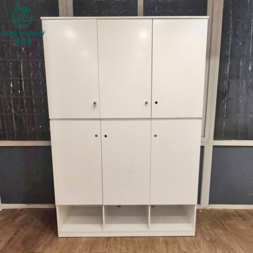 tu quan ao cu mau trang nhieu khoang treo va xep do 2