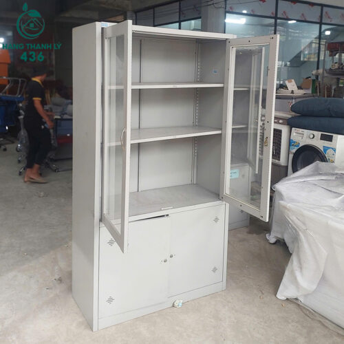 tu tai lieu cu 1mx1m83 mau xam canh kinh phia tren de quan sat 2