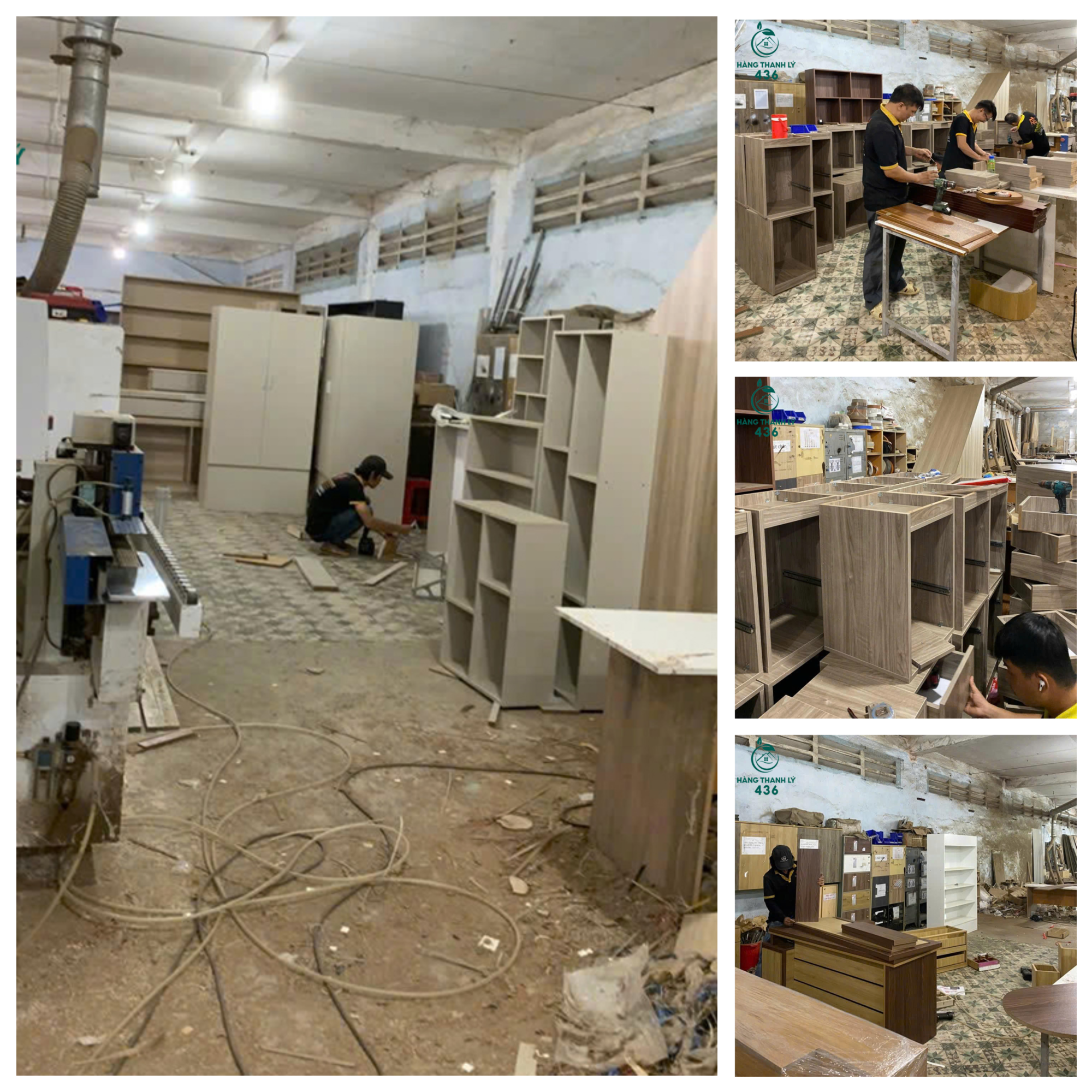 HOẠT ĐỘNG SẢN XUẤT – ĐÓNG MỚI NỘI THẤT TẠI XƯỞNG HÀNG THANH LÝ 436