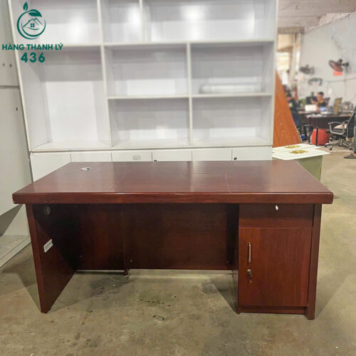 Bàn Giám Đốc Cũ 1M6X80CMX75CM Có Hộc Tủ Và Ngăn Kéo