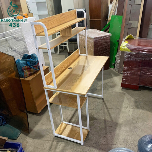 ban hoc lien ke gia sach cu 1mx50cm khung sat chac chan 1