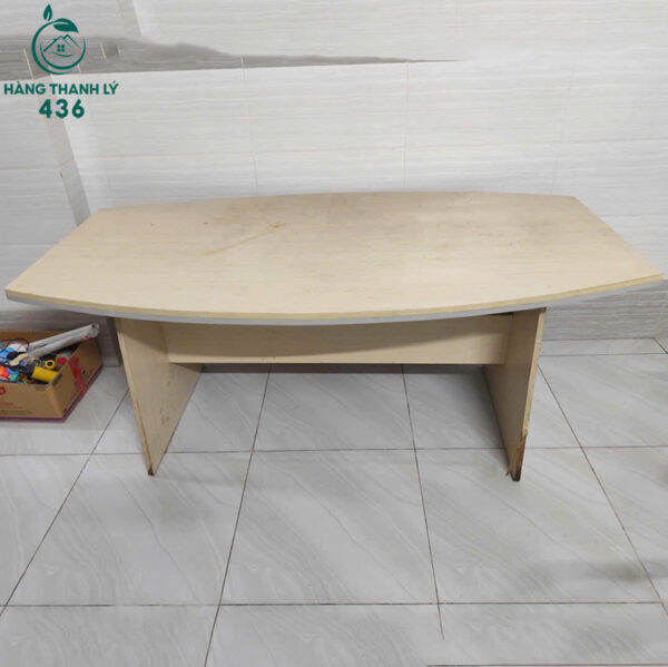 Bàn Họp Cũ 1M8X1MX75CM Mặt Rộng Hình Oval