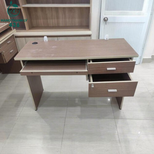 ban lam viec cu 1m2x50cmx75cm co hoc keo go nau 3