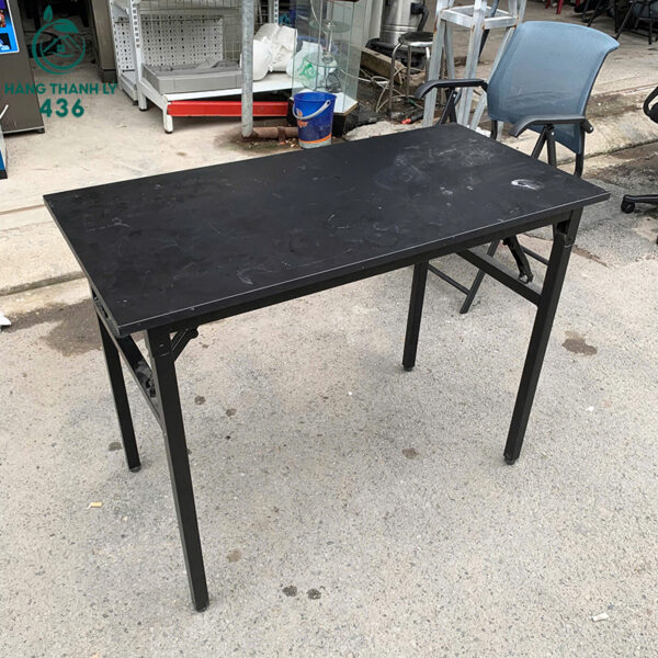 ban lam viec cu 1m2x60cm mat go chan sat den gap gon tien loi 1 1