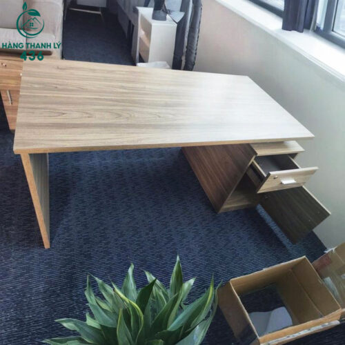 ban lam viec cu 1m6x80cmx75cm kem hoc tu tien dung 1