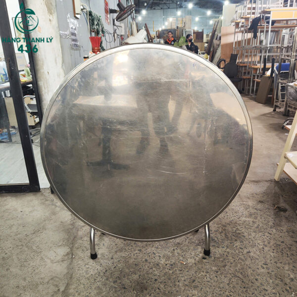 ban-tron-inox-cu-1m2x75cm-chan-gap-tien-di-chuyen ban tron inox cu 1m2x75cm chan gap tien di chuyen