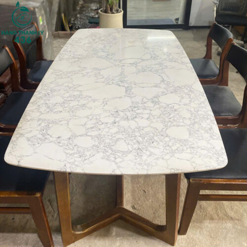 bo ban an cu 1m6x90cmx75cm mat da chan go