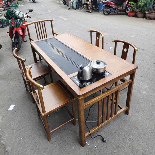 bo ban ghe go phong tra cu 1m58x77cmx73cm thiet ke trang nha 5