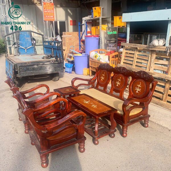 bo salon go cu tay cong thiet ke hoa van 1