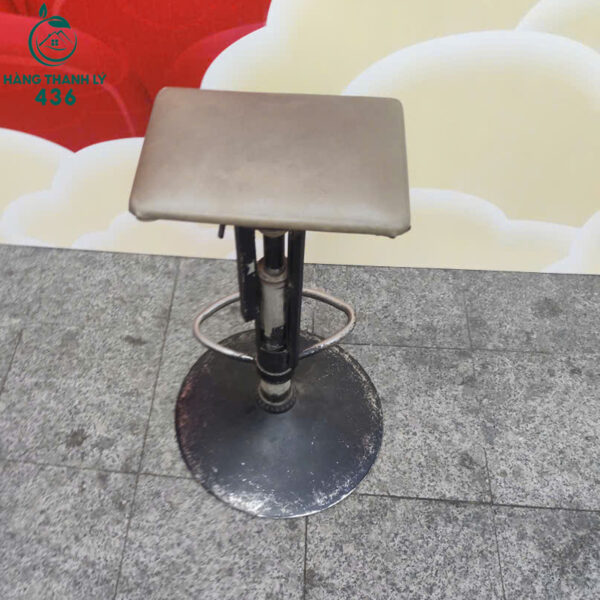 Ghế Bar Cafe Cũ Mặt Vuông Ngồi Êm