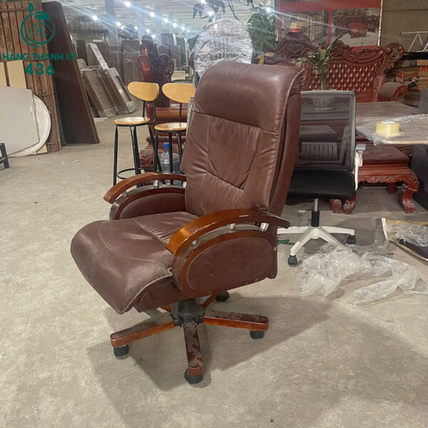 Ghế Giám Đốc Cũ Da Nâu Sang Trọng