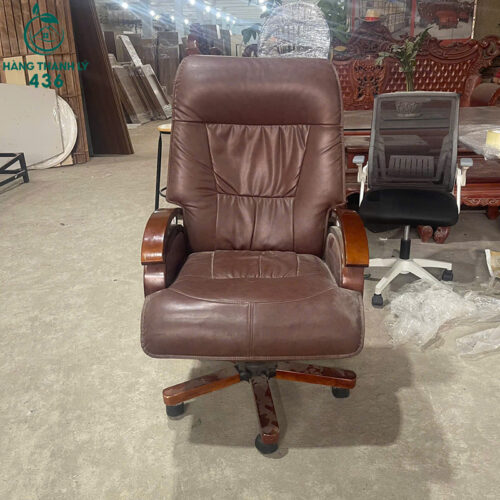 Ghế Giám Đốc Cũ Da Nâu Sang Trọng