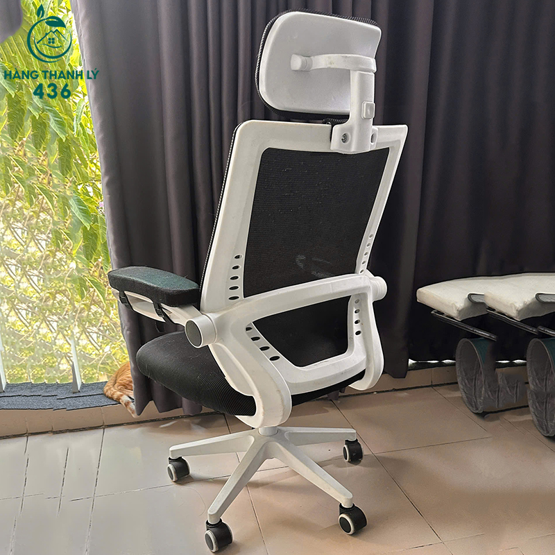 Ghế Xoay Thoáng Lưới Cũ Màu Đen Trắng ghe-xoay-thoang-luoi-cu-mau-den-trang-1 Ghế Xoay Thoáng Lưới Cũ Màu Đen Trắng