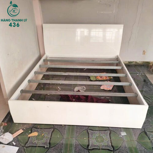 Giường Ngủ Cũ 1M6X2M Màu Trắng Thiết Kế Hiện Đại