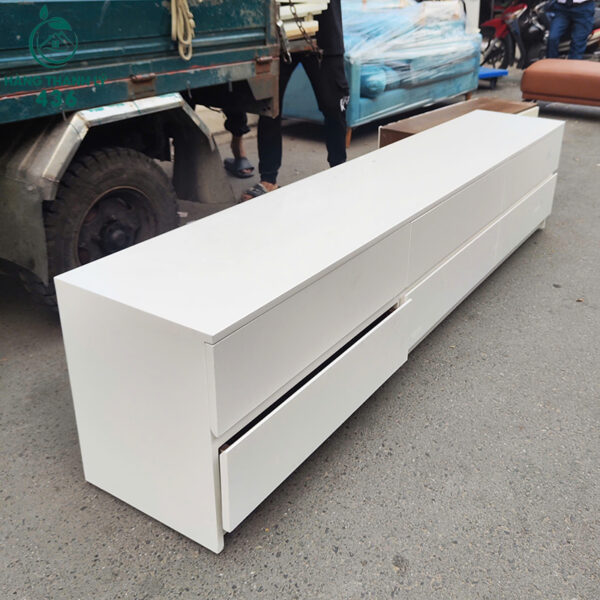 Kệ Tivi Cũ 2M2X40CMX50CM Màu Trắng Nhiều Ngăn Kéo