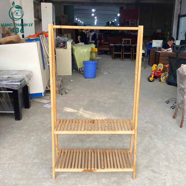 Kệ Treo Quần Áo Cũ Thiết Kế Kèm 2 Tầng Tiện Lợi