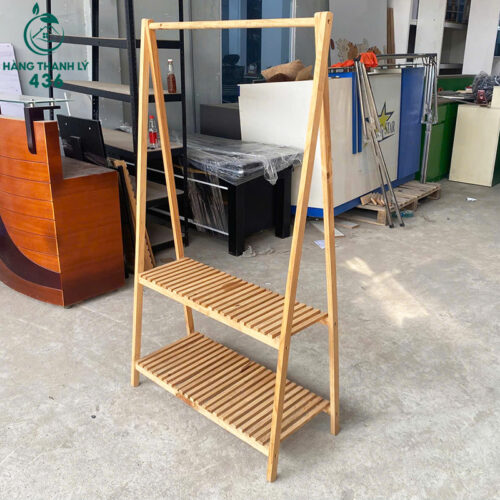 Kệ Treo Quần Áo Cũ Thiết Kế Kèm 2 Tầng Tiện Lợi